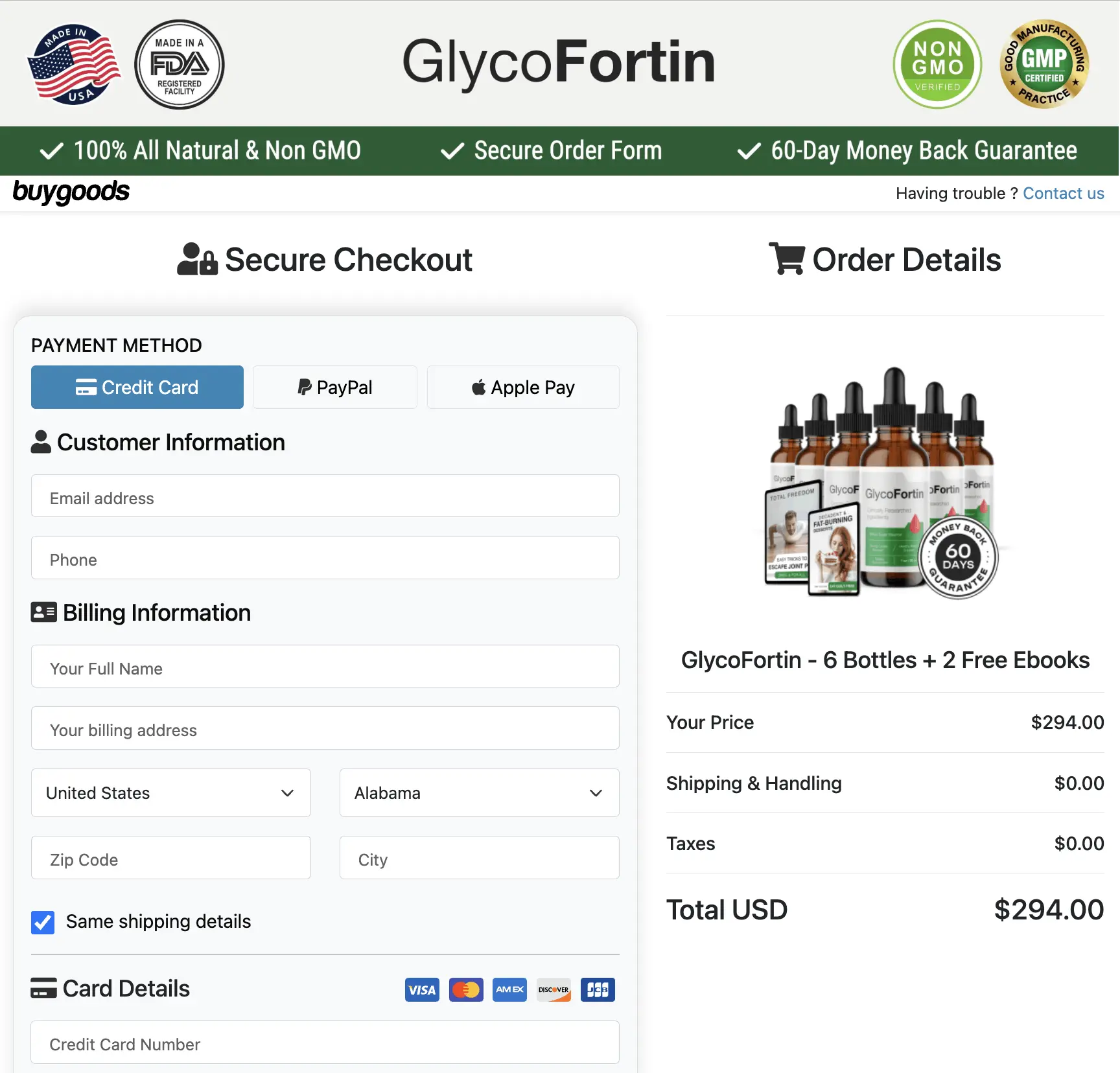 GlycoFortin bottle